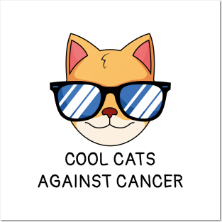 cool cats against cancer Posters and Art